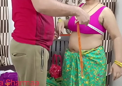 Indian Bhabhi Entices Ladies Tailor For Fucking Beside Hindi Audio