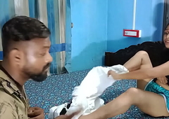 Beautiful bhabhi roleplay sex with lock up laundry boy! with clear audio