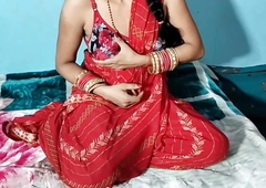 Beautyful Desi red saree sex video