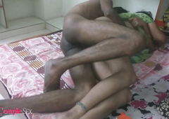 Indian Hot Telugu Aunty Have Rough Sunless Sex Her Skinny Harami Husband Making Love