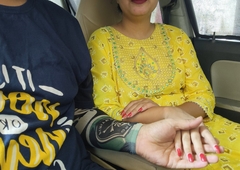 First time that babe rides my unearth in car, Public sex Indian desi Girl saara fucked not roundabout hard in Boyfriend's motor car