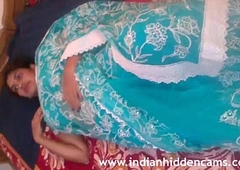 Mallu Bhabhi Naked Stripping Blue Sari Playing With Will not hear be beneficial to Indian Tits