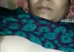 mallu aunt boob driven by lover and cum on queasy pussy