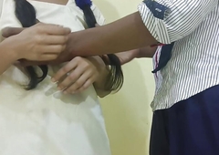 Indian schoolgirl seduces her tusion to fuck her with a creampie Hindi audio