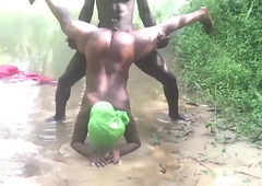 AN AMATEUR BBC PORNSTAR TURN AN AFRICAN MID Excellence FESTIVAL Come into possession of SEX IN A VILLAGE STREAM - FUCKING A VILLAGE MAIDEN