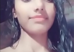 Blue Tamil College Girl Revealed MMS Shower Bath Blear