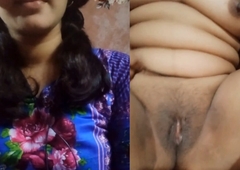 Beautiful horny cookie with blue dress. Stunning bhabi finger-ticklings say no to tight pussy. Bangla talking