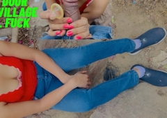 Desi Indian University Girl Outdoor sex Jungle Public Forest Pussy fucked very risky blowjob with clear hindi audio voice