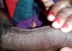 Kavita Bhabhi caressed brother-in-law's penis and started sucking it in her mouth. Brother-in-law pressed her breasts and fucked