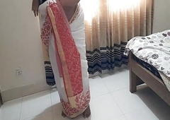 Indian sexy grandma gets inexact fucked by grandson while cleaning her house