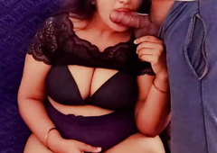 Indian Desi Wife Arya Sucked Her Kingpin Cock and Kingpin Fucked Her Pussy with Cumshot
