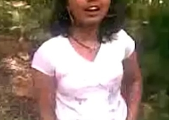 Indian Townsperson Girl Fucked give Jungle for Money Porn Video