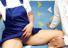 Komal expressed her love by writing near her pussy