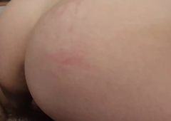 horny wife riding cumshot on ass