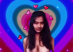Desi Indian teen girl Stripping for Boyfriend