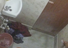 BBW Of age Indian Milf Rina Cleanser In Bathroom