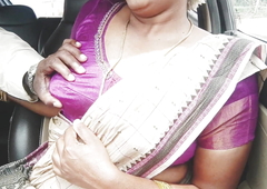 Telugu aunty stepson in action car sex part - 1, telugu dirty talks