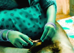 Bangladeshi Bhabhi (Porokiya story ) Shaving bawdy cleft by her bf and fuck long time