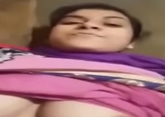 Indian Big-Tits Girl Bonks in Hired hall