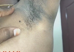 Tamil village cooky hairy armpits and pussy show house proprietor