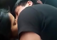 Indian college couples sex in public car