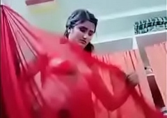 Swathi naidu akin say no to body and crippling red saree