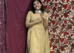 Rupali Indian Unfocused In Shalwar Supply Stripping Show