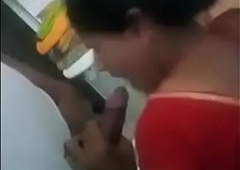 Indian aunty sucking cock